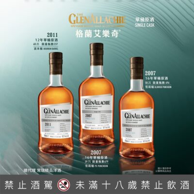 格蘭艾樂奇新包裝單桶原酒台灣龍年限定發行